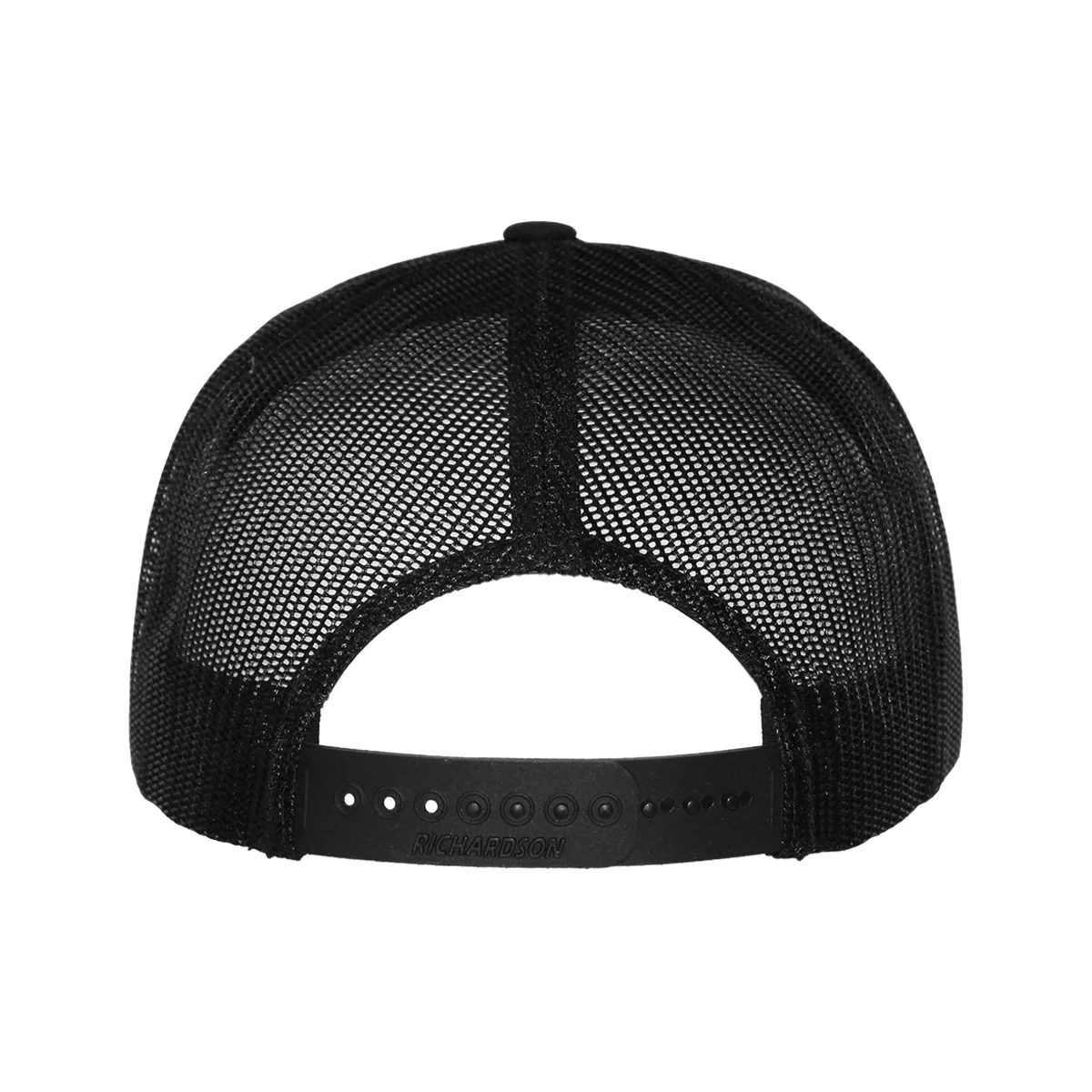 Uscape Richardson Men's Stacked FSU Leather Design Adjustable 112 Trucker - Black - MoB Apparel